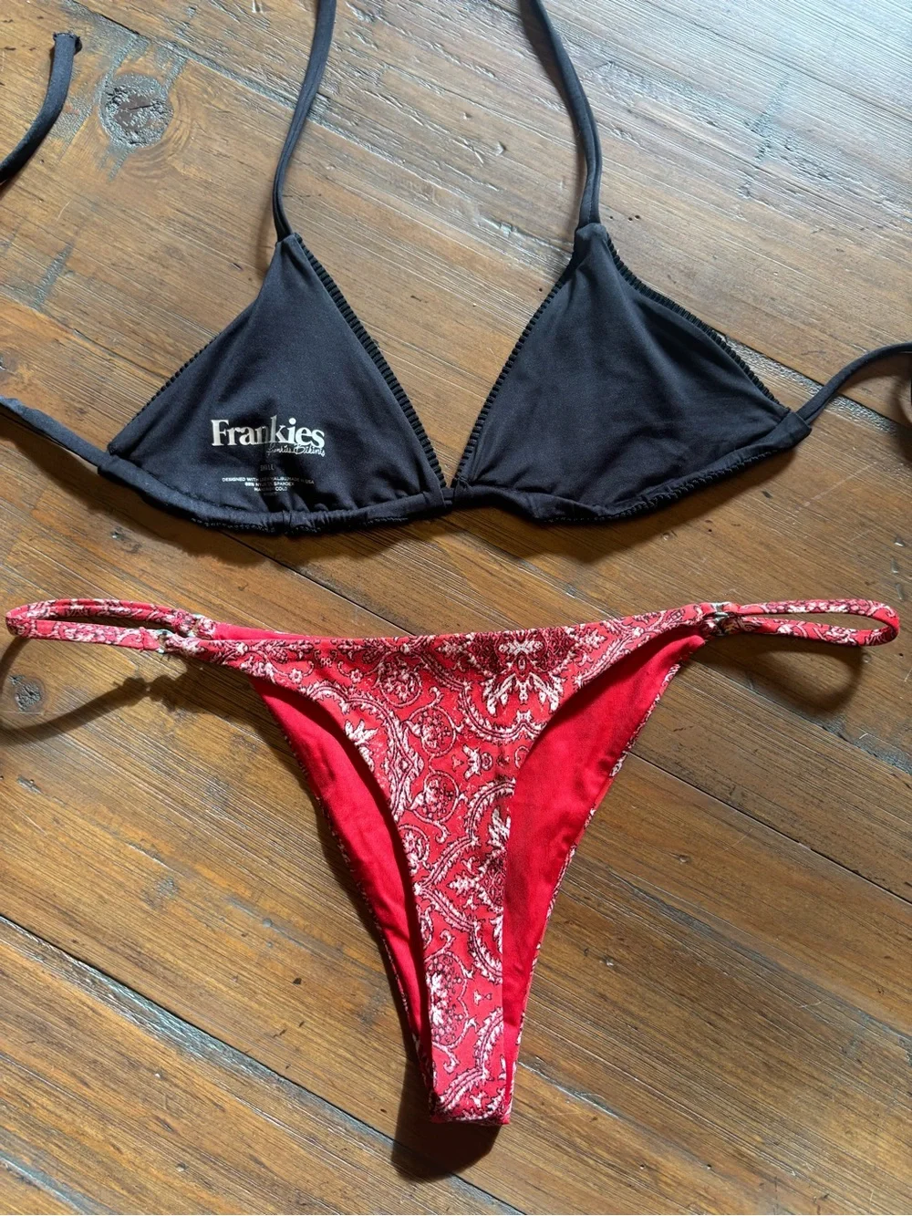 Frankie’s bikinis bandana print bikini set